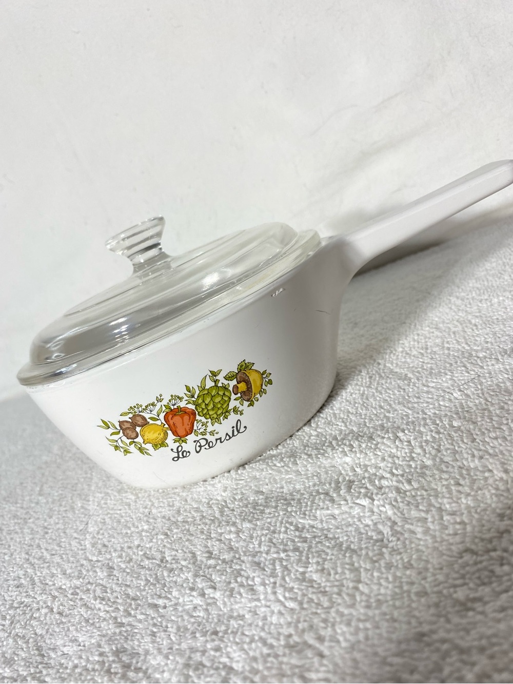 Vintage Corning Ware Spice of Life Le Persil Saucepan With Pyrex Lid Grannycore